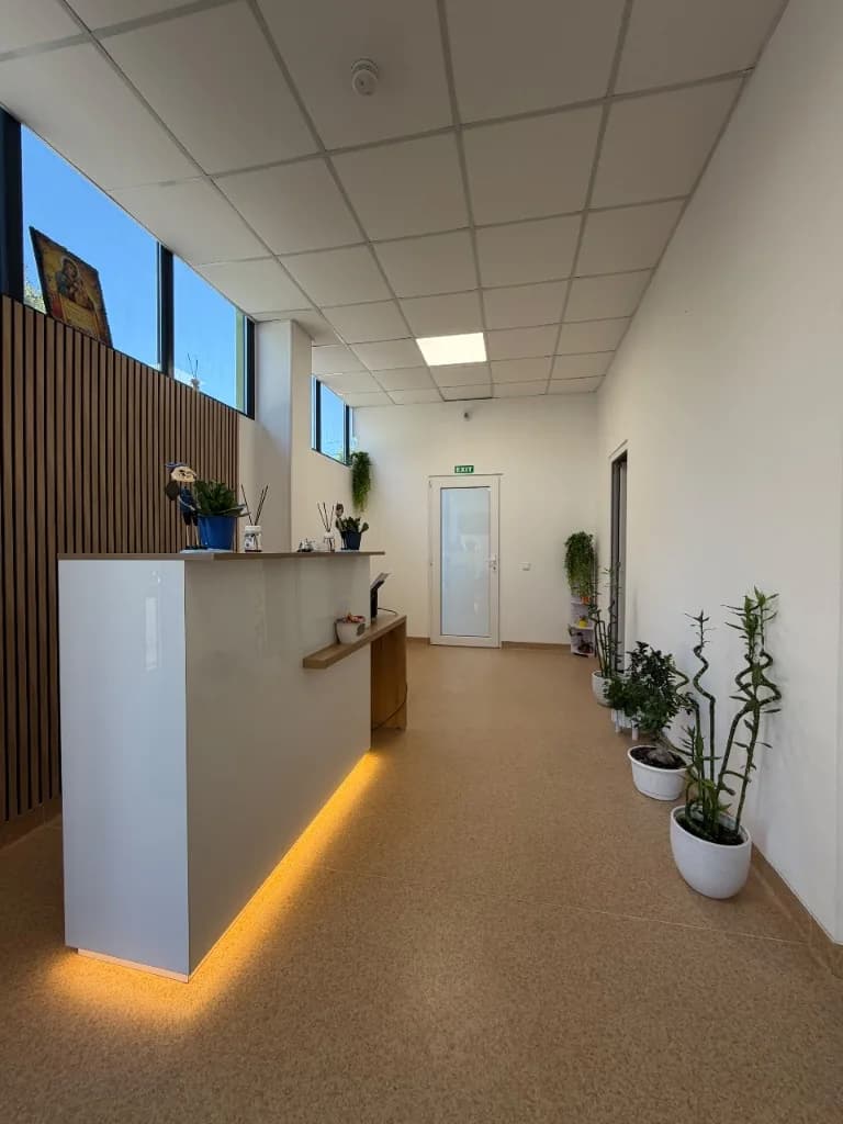 Reception and welcoming area for families